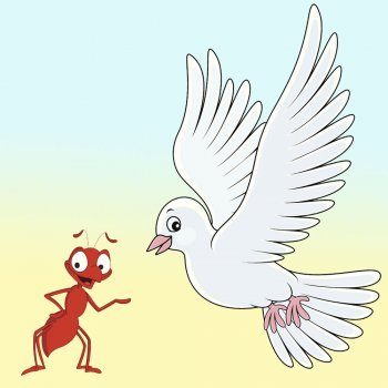 La paloma y la hormiga